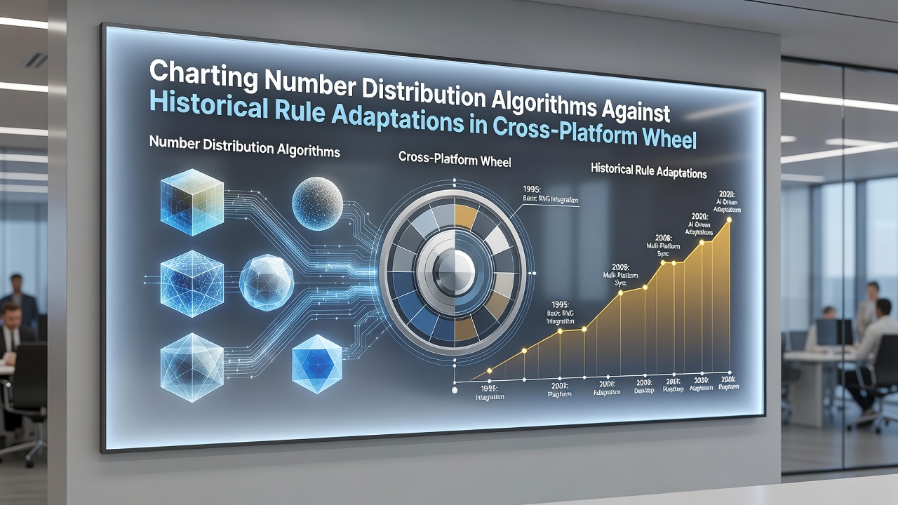 Diagram illustrating cross-platform data flows and rule adaptation overlays in wheel number distribution analysis